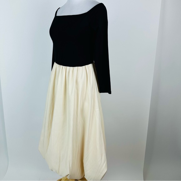 A New Day Off The Shoulder Colorblock Bubbleskirt Midi Dress Size Small - Picture 9 of 16